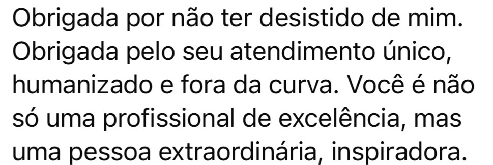Depoimento real de paciente 3